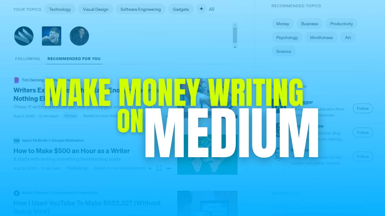 Make money on Medium